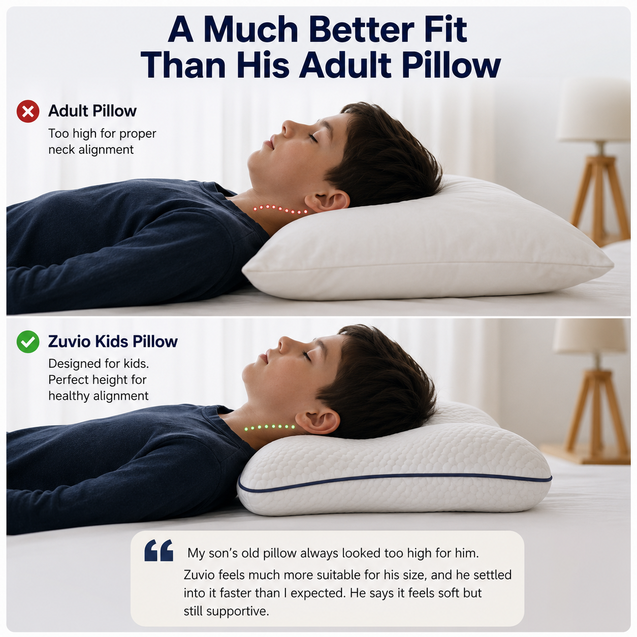 Zuvio Posture Kids Pillow
